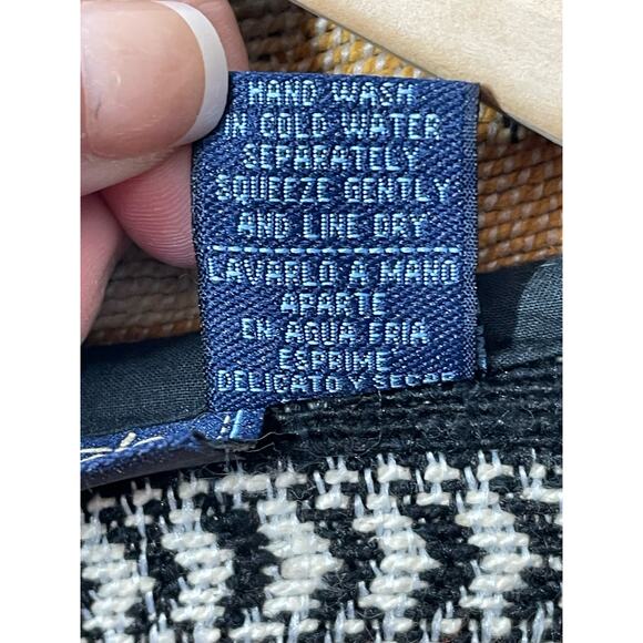 Jane Ashley Southwestern Tapestry Jacket Boho Vintage Tribal 90s Small - Picture 6 of 7